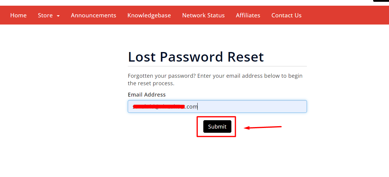 How To Reset Your Password Of Client Area ShoutCoder