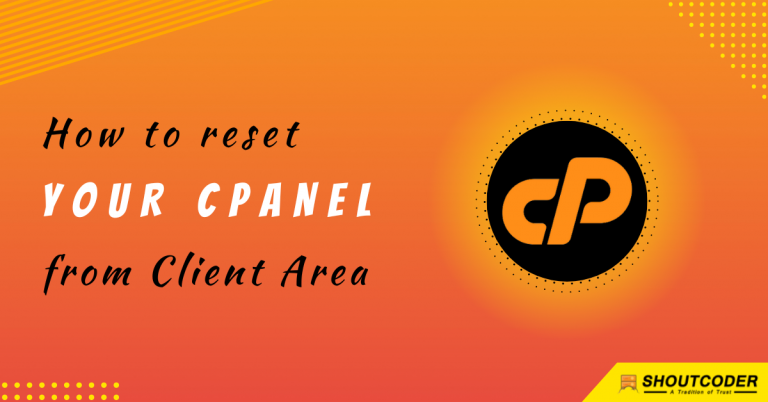 How to reset your cPanel from Client Area?
